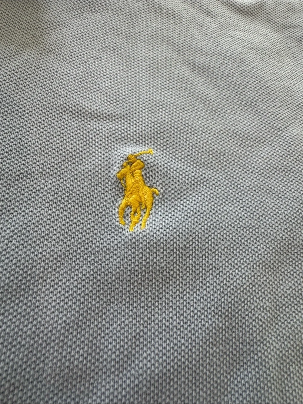 Ralph Lauren Light Blue Polo Shirt with Yellow Pony